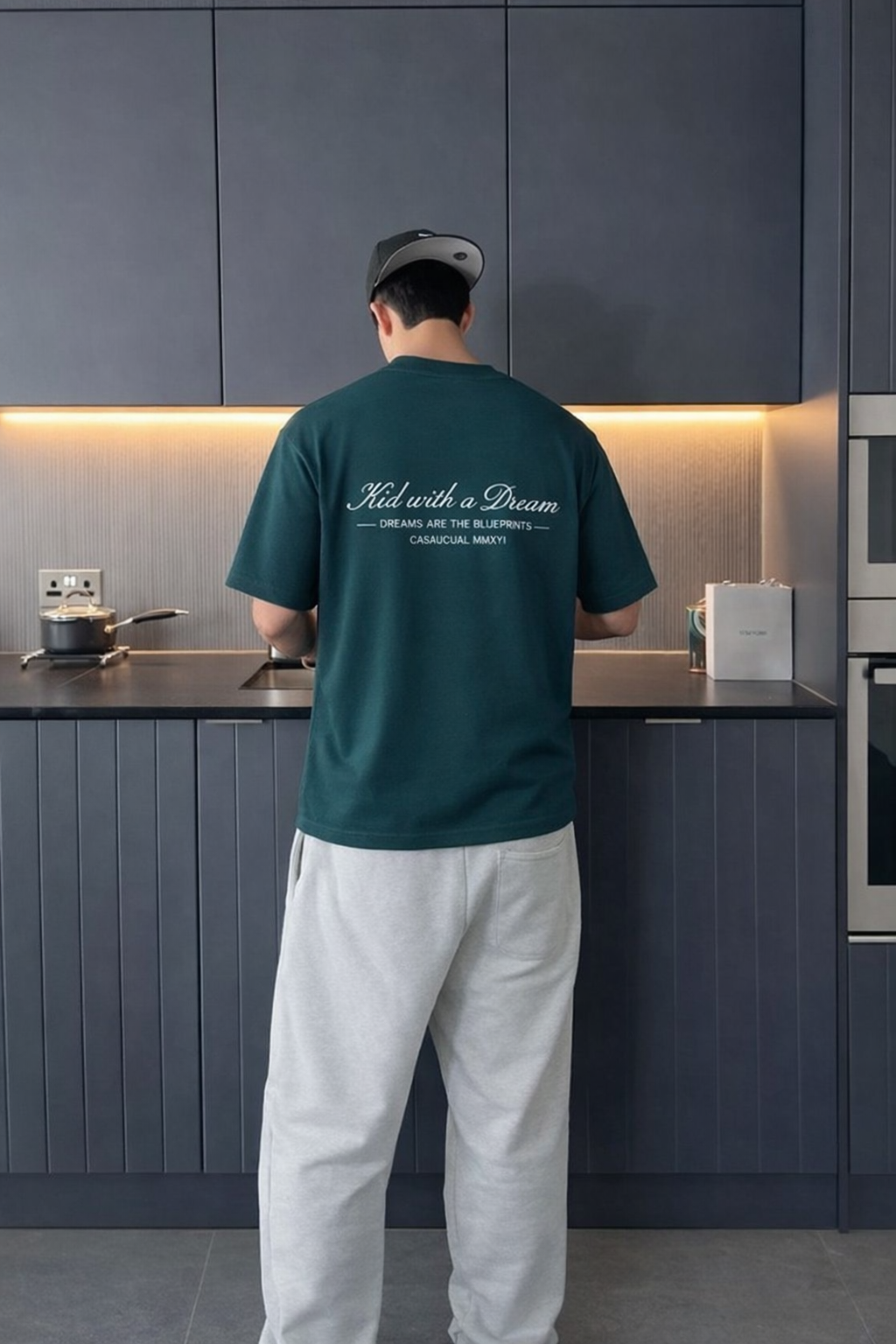 Dream Blueprint Oversized T-Shirt- 240 Gsm . 100% Cotton.