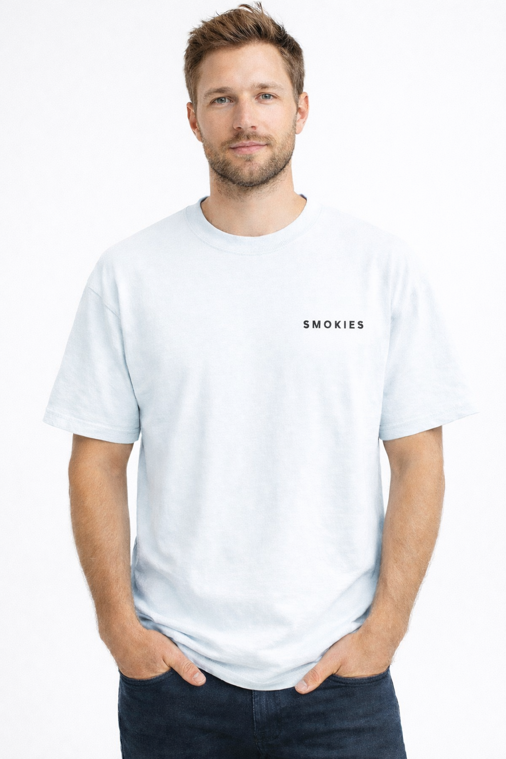 Smokies White Leopard Art Oversized T-Shirt