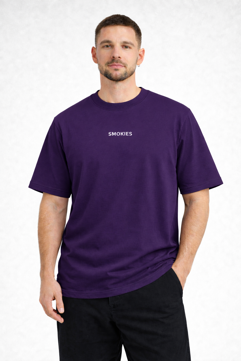 Premium Everyday Essential Oversized T-Shirt – ( EMBROIDERY PRINT )-240 GSM 100% Cotton.